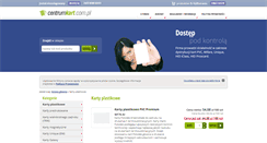 Desktop Screenshot of karty-pvc.centrumkart.com.pl